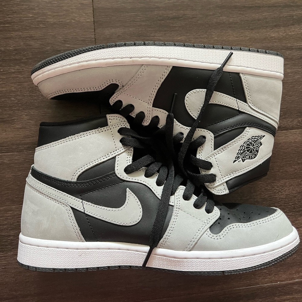 Air Jordan 1 Retro High OG SZ M 7.5/ w 9 style 555088-35 black white smoke grey